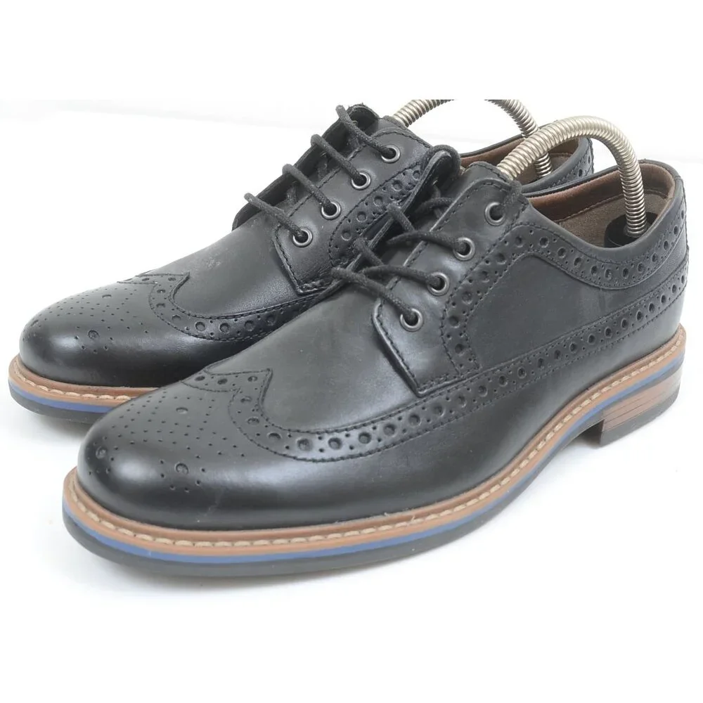 Bostonian Men's Melshire Wing‎ Black Tumbled Leather Oxford US 9M